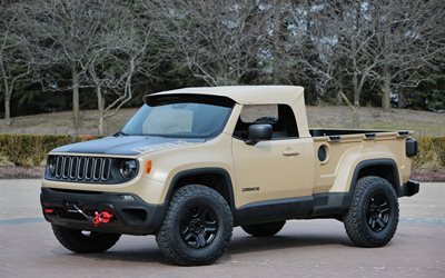 jeep, comanche, 2016, koncept, suv, 4x4