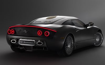 preliator, spyker, grey, coupe, rear view, color, 2017, satin, jet