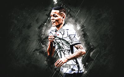Adson, Corinthians, Futebolista Brasileiro, Adson Ferreira Soares, Gray Stone Background, Futebol, S&#233;rie A, Brasil
