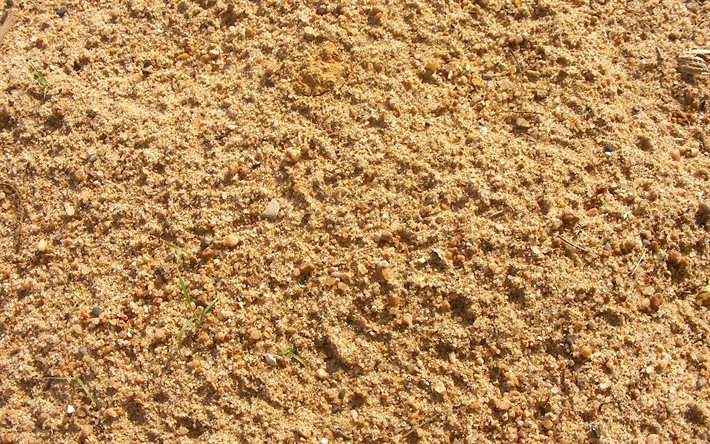 textures de sable, 4k, macro, textures naturelles, arri&#232;re-plans de sable, fond avec du sable