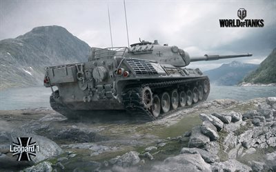 World of Tanks, WoT, Leopard I, German tanks, online games
