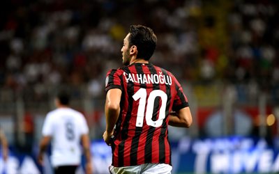 Hakan Calhanoglu, AC Milan, footballers, Serie A, match, soccer, Rossoneri