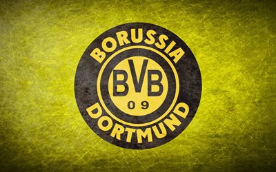 Borussia Dortmund FC, fan art, soccer, logo, BVB, Bundesliga, football, german football club, grunge