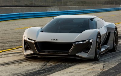 Audi PB18 e-tron Concept, 2018, electric super, exterior, racing track, electric car, Audi