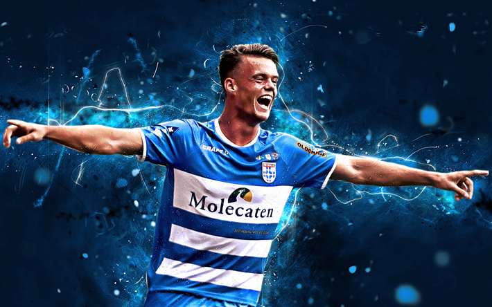 Vito van Crooij, abstract art, Dutch footballer, PEC Zwolle FC, soccer, Van Crooij, Dutch Eredivisie, football, neon lights