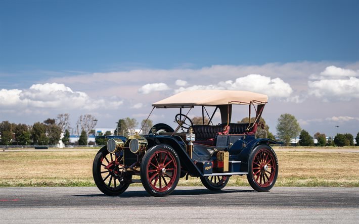 Oldsmobile Limited Prototype, 4k, retro autot, 1908 autot, amerikkalaiset autot, Oldsmobile