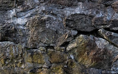 pedras cinzas, 4k, macro, textura de rocha natural, texturas de pedra, textura de pedras cinza, fundos de pedra, fundo com rocha natural, fundos cinza