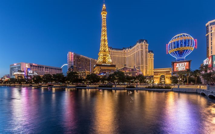 Las Vegas, Eiffel-Torni, casino, Yhdysvallat, Nevada