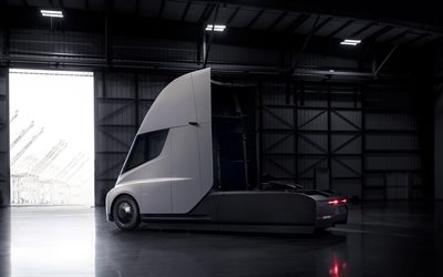 Tesla Semi, 2018, electric truck, cars of the future, electric car, USA, Tesla