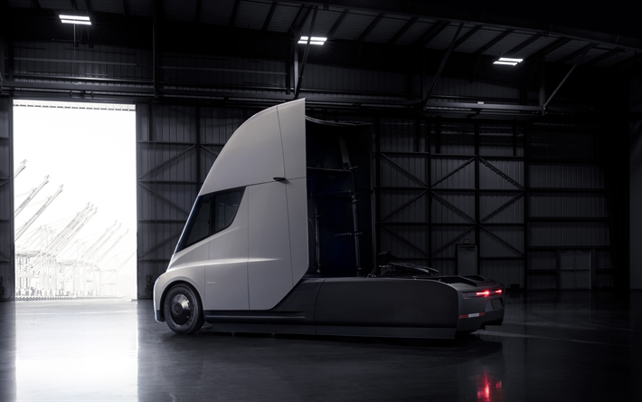 Tesla Semi, 2018, el&#233;trica de caminh&#227;o, carros do futuro, carro el&#233;trico, EUA, Tesla