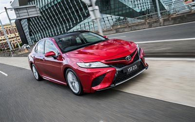 Toyota Camry SL, 2018 cars, road, new Camry, japanese cars, Toyota