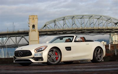 Mercedes-AMG GT C, 4k, 2018 coches, cabriolets, supercars, Mercedes