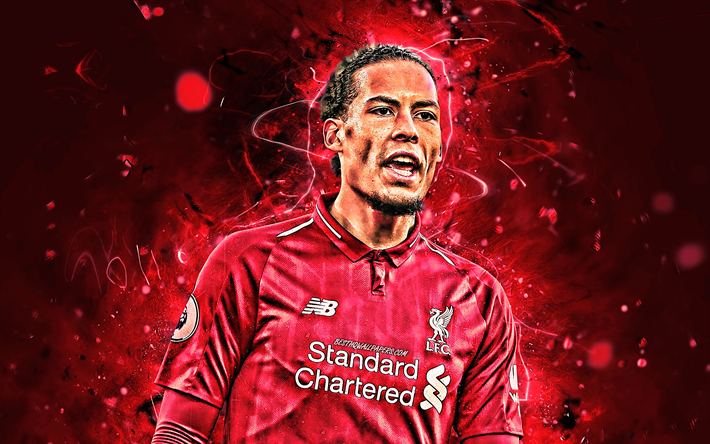 Virgil van Dijk, LFC, el Liverpool FC, close-up, holand&#233;s futbolistas de la Premier League, Van Dijk, f&#250;tbol