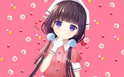 Maika Sakuranomiya, Blend-S characters, 4k, anime girl, manga, Blend-S