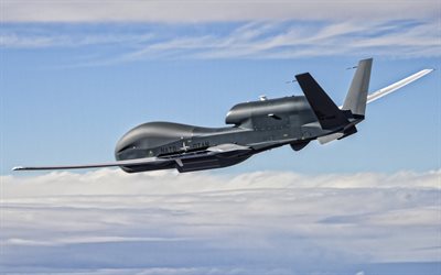 Northrop Grumman RQ-4 Global Hawk, Unmanned aerial vehicle, NATO, American strategic reconnaissance UAV, US Air Force, USA