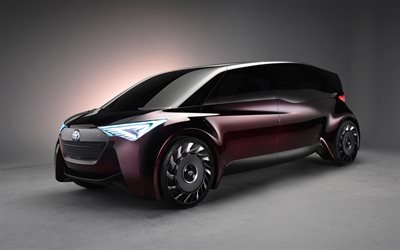 Toyota Multa-Passeio De Conforto, 4k, 2017 carros, carros-conceito, Toyota
