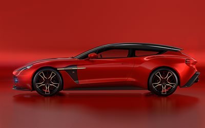 Aston Martin Vanquish Zagato, 4k, 2017 automobili, carri, Aston Martin