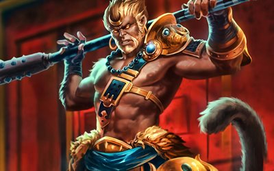 Sun Wukong, 4k, Smite God, 2019 games, Smite, MOBA, Smite characters, monster, Sun Wukong Smite