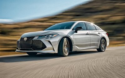 2020, Toyota Avalon, exterior, front view, new white Avalon, luxury cars, Japanese cars, Toyota