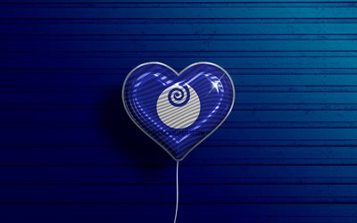 I Love Ibaraki, 4k, realistic balloons, blue wooden background, Day of Ibaraki, japaenese prefectures, flag of Ibaraki, Japan, balloon with flag, Prefectures of Japan, Ibaraki flag, Ibaraki