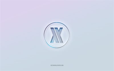 Blasterjaxx logo, cut out 3d text, white background, Blasterjaxx 3d logo, Blasterjaxx emblem, Blasterjaxx, embossed logo, Blasterjaxx 3d emblem