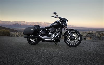 Harley-Davidson Street Glide, 4k, 2018 moto, superbike, moto Harley-Davidson