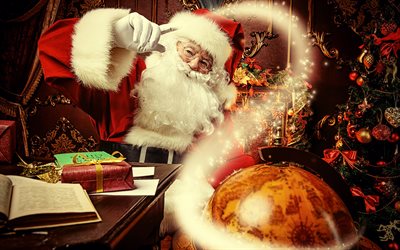 Papai Noel, Ano Novo, Natal, conceitos, &#193;rvore de natal