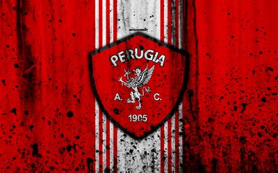 Download wallpapers Perugia, 4k, grunge, Serie B, football, Italy ...