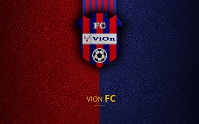 FC ViOn, FC, 4k, Slovakian football club, ViOn-logo, nahka rakenne, Fortuna liga, Zlate Moravcen, Slovakia, jalkapallo