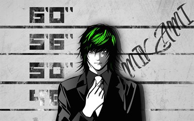 Teru Mikami, artwork, criminal prosecutor, manga, Death Note, Mikami Teru