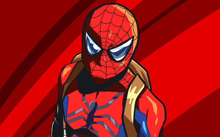 Spiderman, abstratc konst, superhj&#228;ltar, Marvel Mangaverse, Spider-Man, flygande spiderman, DC Comics