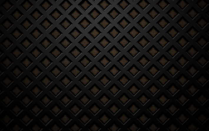svart metalln&#228;t, brun bakgrund, konst, kreativa metall textur, mesh