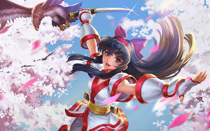 Nakoruru, MOBA, una chica con la espada, lista de caracteres de 2018 juegos, Rey de la Gloria, de la Liga de Leyendas
