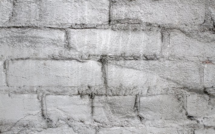 gris brickwall, 4k, briques grises, textures de briques, mur de briques, de briques, mur, briques color&#233;es, identiques briques, brique, fond, fond gris de la pierre