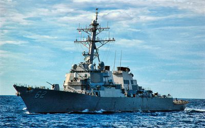 USS Fitzgerald, DDG-62, destructor, Marina de los Estados unidos, ej&#233;rcito de los estados unidos, buque de guerra, la Marina de los EEUU, Arleigh Burke-clase, USS Fitzgerald DDG-62