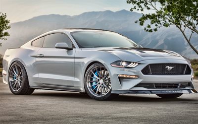 Ford Mustang Lithium, 4k, electric cars, 2019 cars, tuning, 2019 Ford Mustang, Electric Ford Mustang, Ford