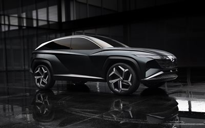 4k, Hyundai Vision T Concepto, coches de lujo, 2020 autos, crossovers, 2020 Hyundai Vision T, coches coreanos de Hyundai