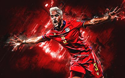 Marc Vales, Andorra national football team, red stone background, Andorran footballer, midfielder, Andorra, football