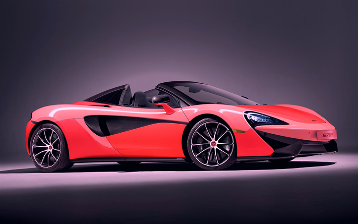 McLaren 570S, 4k, hyperbilar, 2021 bilar, HDR, nattlandskap, 2021 McLaren 570S, superbilar, McLaren