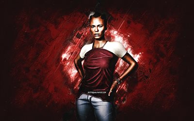Anna Hamill, Cyberpunk 2077, fundo de pedra cor de vinho, personagens Cyberpunk 2077, Anna Hamill Cyberpunk, personagem Anna Hamill