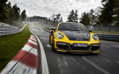 2021, Porsche 911 GT2 RS, TechArt GTstreet R, Nurburgring, race car, race track, Porsche 911 tuning, German sports cars, Porsche