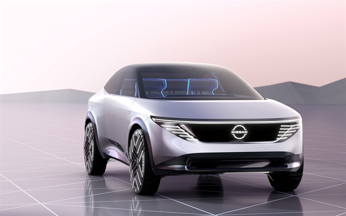 2021, Nissan Chill Out Concept, exterior, crossover, front view, new gray Nissan Chill Out, japanese cars, Nissan