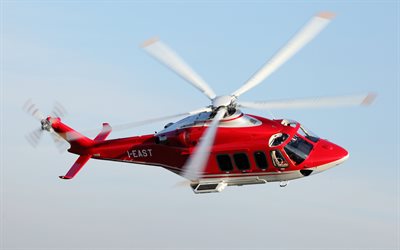 AgustaWestland AW139, 4k, twin-engined helicopter, civil aviation, AW139, AgustaWestland