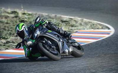 A Kawasaki Ninja ZX-10R &#201;, pista de rolamento, 2018 motos, sbk, japon&#234;s motocicletas, Kawasaki