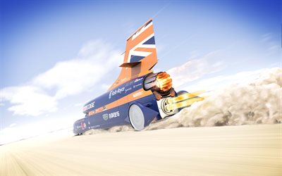 Bloodhound SSC, supersonic car, project, desert, speed record