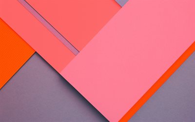 il design dei materiali, il rosa e il grigio, linee, colorato, sfondo, android lollipop, creative