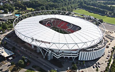 BayArena, jalkapallo-stadion, Bayer 04: N Stadion, Sports Arena, Leverkusen, Nordrhein-Westfalenissa, Saksa