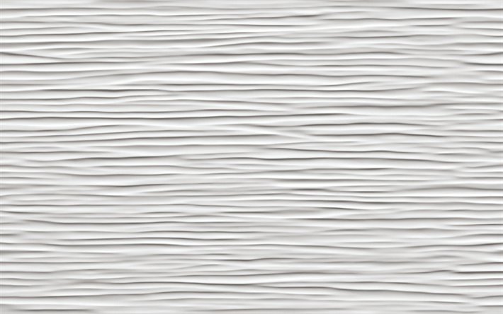 as ondas brancas textura, 3d onda de fundo, Textura 3d, ondas de fundo branco, 3d fundos, 3d ondas