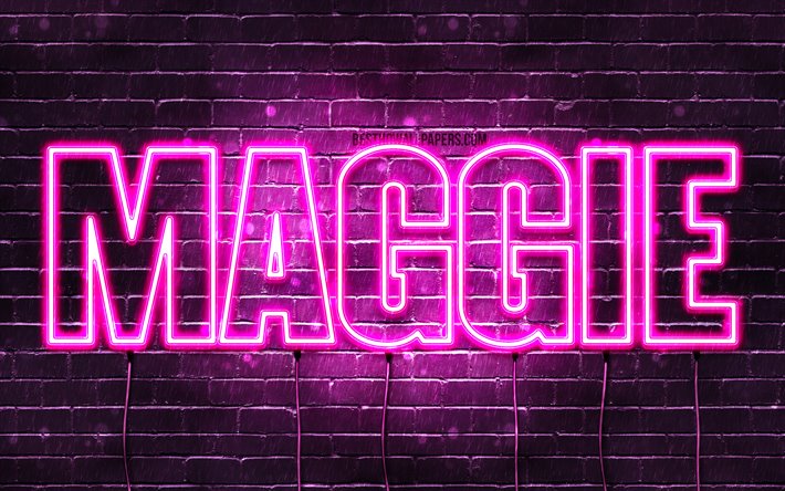 ダウンロード画像 マギー 4k 壁紙名 女性の名前 マ名 紫色のネオン テキストの水平 写真とマ名 フリー のピクチャを無料デスクトップの壁紙