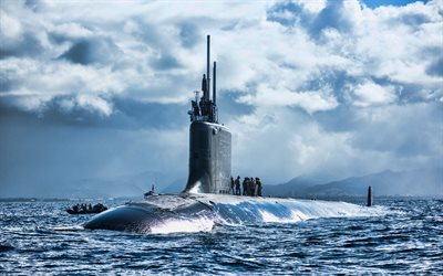USS Chicago, SSN-721, american attack submarine, United States Navy, US army, submarines, US Navy, Los Angeles-class, USS Chicago SSN-721